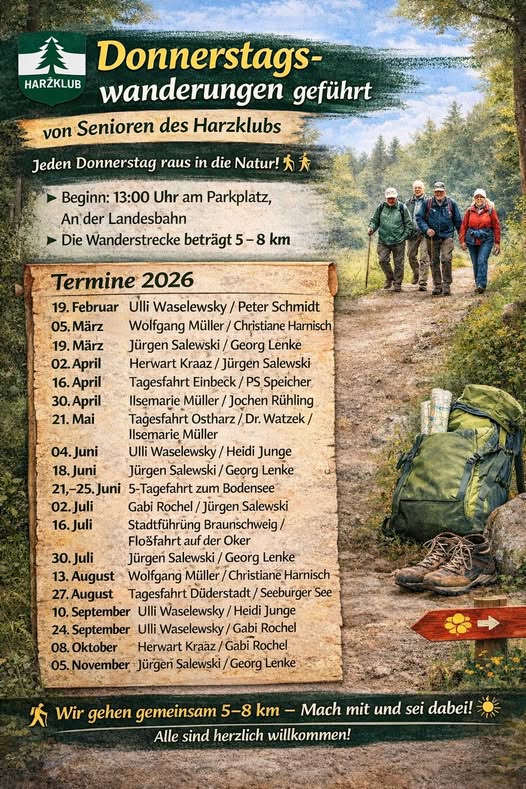 Donnerstagswanderungen 2026