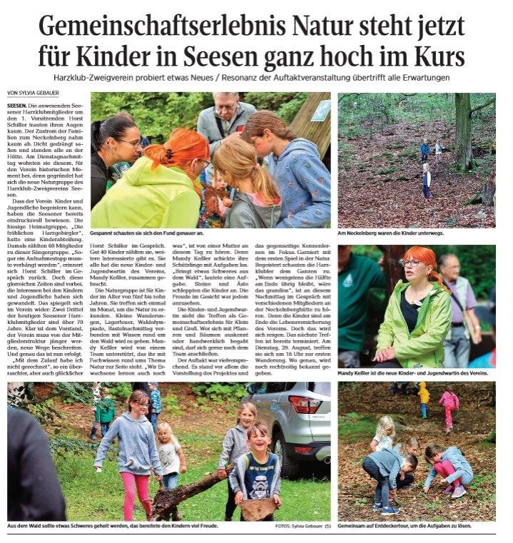 Kindergruppe Harzklub Beobachter