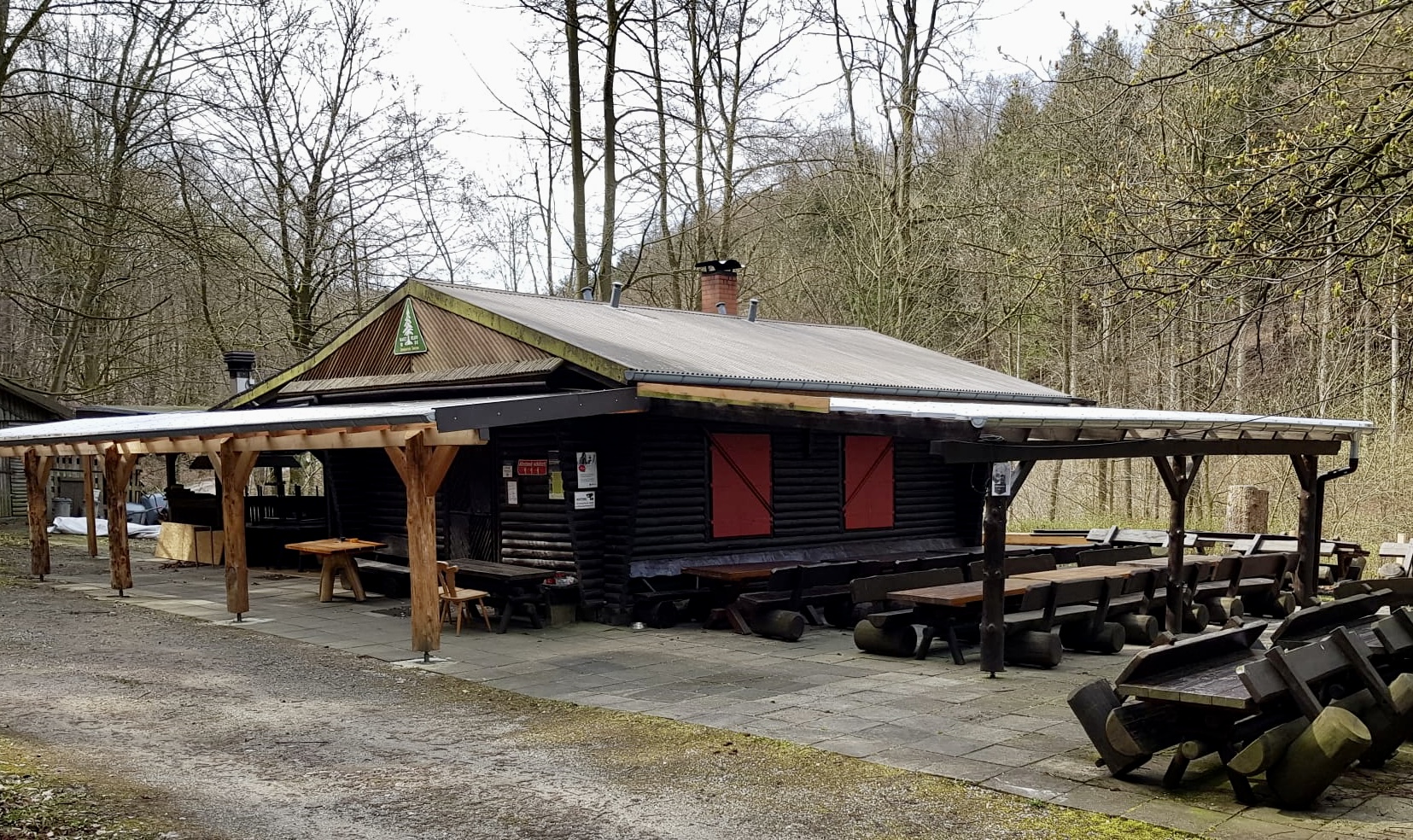 Necklnberghuette vordach neu